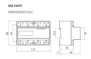 MEDIDOR ELECTRONICO DE ENERGIA PARA RIEL DIN 380VCA MOD DIN: 7