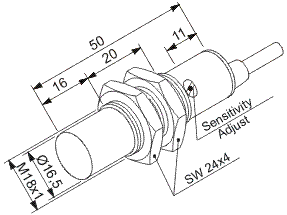 Sensor prox   0,010M Namur CC M18 7/12V N-J