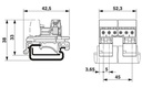 Conector para carril, corriente nominal: 12 A, tensión de dimensionamiento (III/2): 320 V, número de polos: 10, paso: 5 mm, tipo de conexión: Conexión por tornillo con cápsula de tracción, color: verde, superficie contactos: Estaño, montaje: Carril