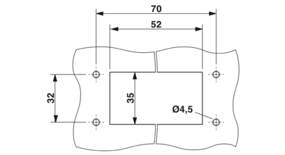 Carcasa empotrada HEAVYCON B6, con bloqueo longitudinal, altura 29 mm, con junta plana