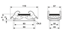 Carcasa empotrada HEAVYCON B10, con bloqueo transversal, altura 29 mm, con junta plana