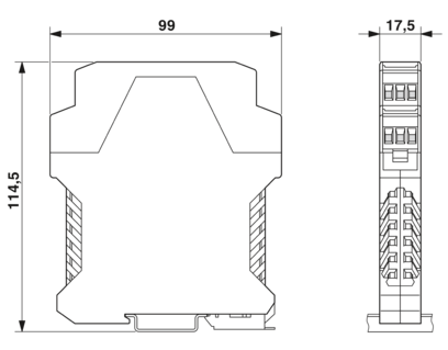 Convertidor temperatura Pt100 configurable