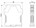 Convertidor temperatura Pt100 configurable