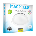 PANEL FLAT CIRCULAR MACROLED 18W AC85-265V FRIO 6000K