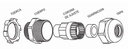 Prensacable metalico Conextube ZA 3/4 BSP