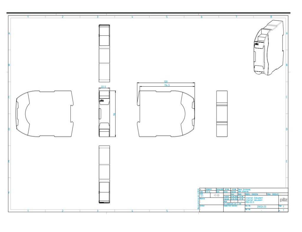 Dispositivo de seguridad PNOZsigma (standalone), entradas: conexionado monocanal/bicanal con/sin detección de derivación, rearme manual/automático, salidas: 3 NA, 1 NC, 1 SEMIC., UB 24 V DC, ancho: 22, 5 mm, bornes de resorte enchufables, supervisión de parada de emergencia, puertas protectoras,ba rreras fotoeléctricas de seguridad. 