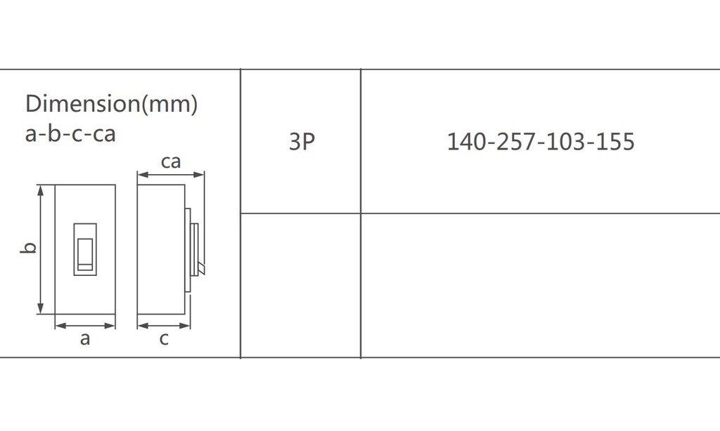 INTERRUPTOR AUTOMATICO CAJA MOLDEADA T630 3X630A 50KA RELE TERMOMAGNETICO AJUSTABLE