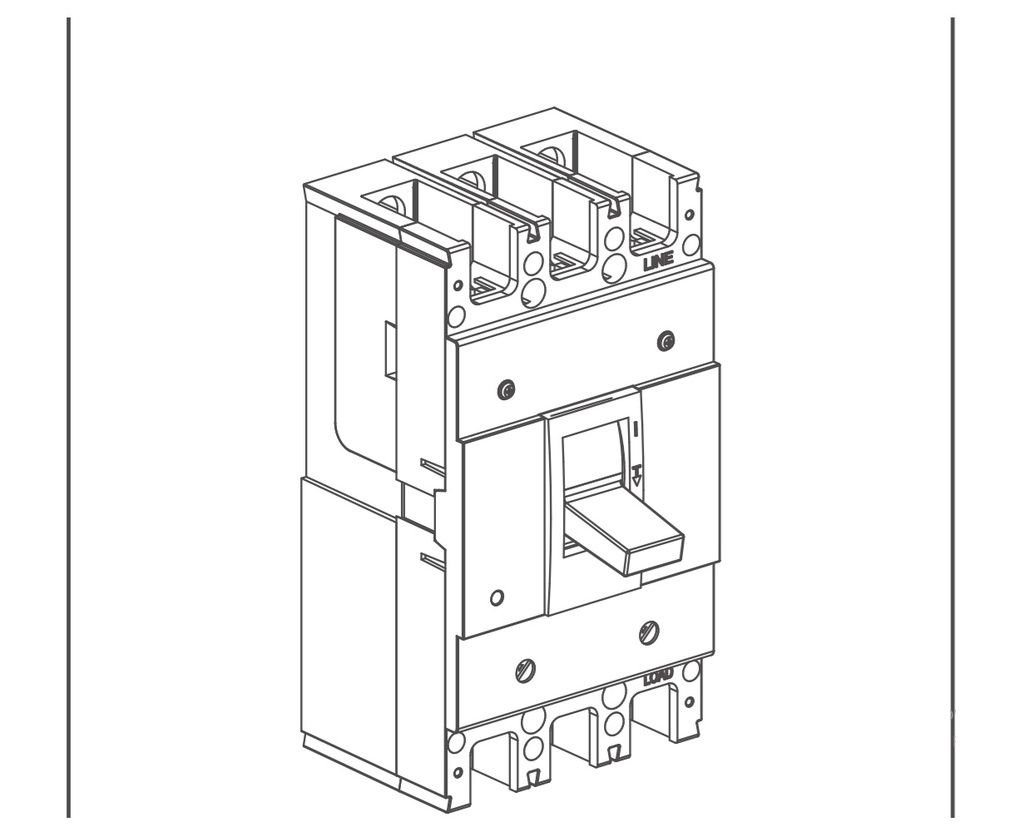 INTERRUPTOR AUTOMATICO CAJA MOLDEADA T630 4X630A 50KA RELE TERMOMAGNETICO AJUSTABLE