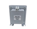 TRANSFORMADOR PARA USO INDUSTRIAL (TABLEROS, COMANDOS, CONTACTORES) ENTRADA 220V. / SALIDA 24V. 50Hz. CORRIENTE ALTERNA - 100W. Con tapas y bornes