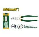 Pinza corta cables: 200mm(8") - Aceite abrillantador y antioxidante - Acero al carbono