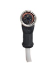 Conector hembra 4P curvo c/cable
