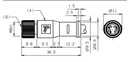 Conector hembra CT08F/4S-C02.A1