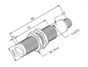 Sensor optico PNP Diam.18 Distancia 40M. 10-30VDC c/conector