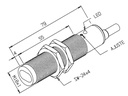 Sensor optico NPN Diam.18 Distancia 40M. 10-30VDC c/cable