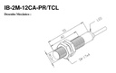 Sensor inductivo PNP Diam.12 Distancia 2mm 10-30VDC c/cable