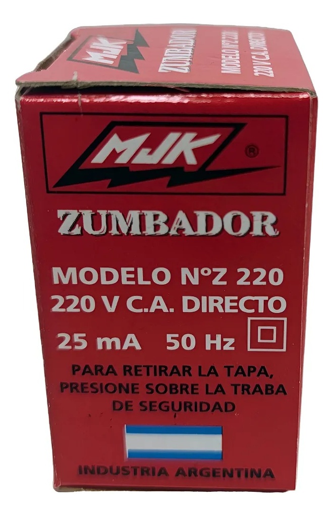 ZUMBADOR CONICO 220 VOLTS CA SALIDA DIRECTA