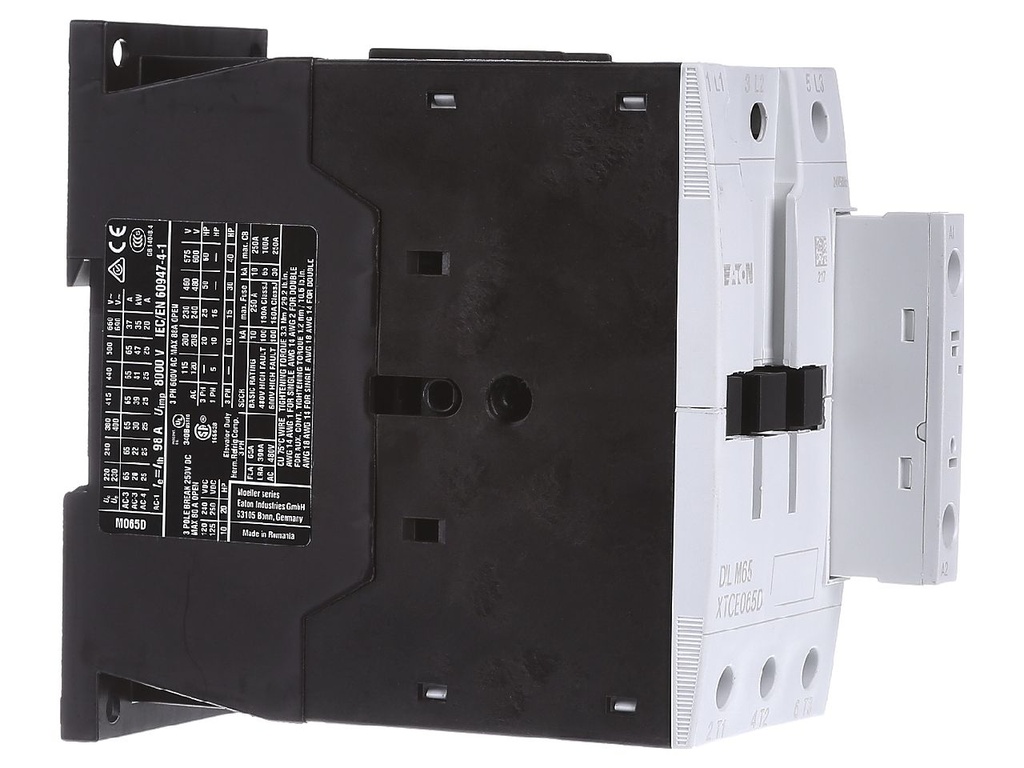 Contactor tripolar AC3 - 3 x 380 V - 30  kW / 65 A – bob 24 Vca