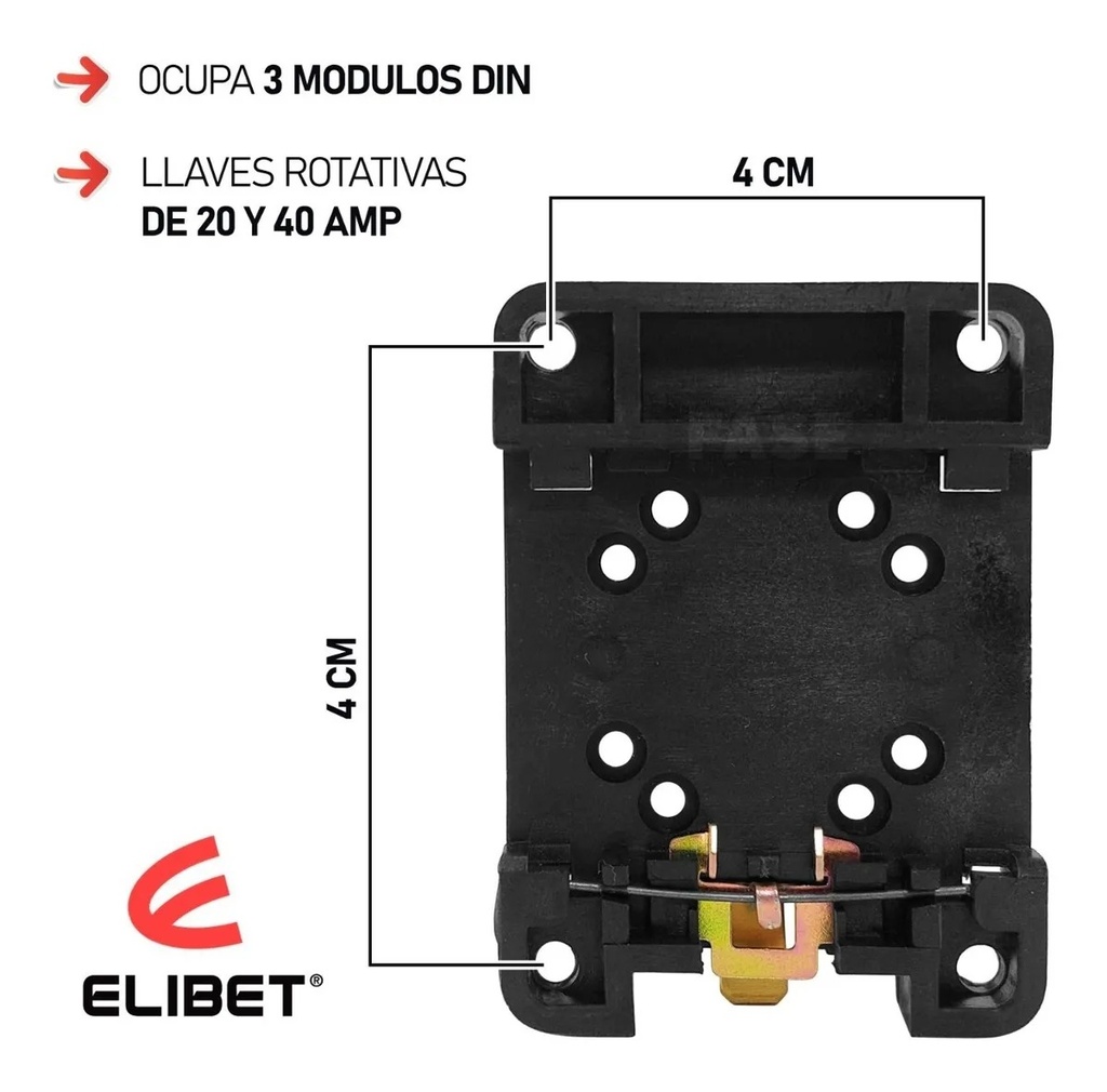 Interruptor; adapt riel din 12/ 40A