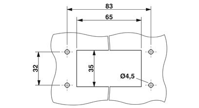 Carcasa empotrada HEAVYCON B10, con bloqueo longitudinal, altura 29 mm, con junta plana