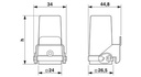 Caja p-electron; Carcasa acop c-brida long 61