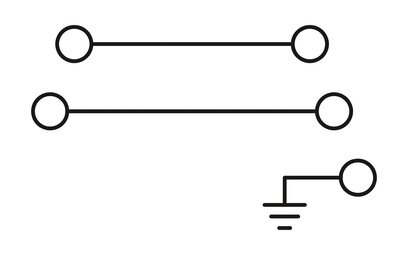 Borne p-actuad-detect a pres 2,5mm2 3p DOK-2D