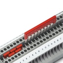 Puente enchufable, paso: 4,2 mm, número de polos: 2, color: rojo