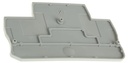 Tapa final, longitud: 67,5 mm, anchura: 2,2 mm, altura: 47,5 mm, color: gris