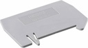 Placa separadora, longitud: 59,8 mm, anchura: 2 mm, altura: 39 mm, color: gris