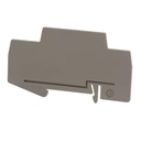 Placa separadora, longitud: 88,7 mm, anchura: 2 mm, altura: 53 mm, color: gris