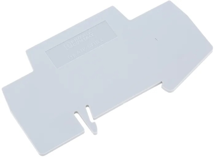 Placa separadora, longitud: 88,7 mm, anchura: 2 mm, altura: 53 mm, color: gris