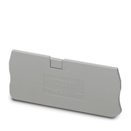 Tapa final, longitud: 84 mm, anchura: 2,2 mm, altura: 36,5 mm, color: gris