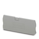 Tapa final, longitud: 84 mm, anchura: 2,2 mm, altura: 36,5 mm, color: gris