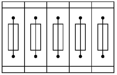 Borne de carril para fusible, tipo de fusible: Vidrio/cerámica/..., tipo de conexión: Conexión por tornillo, sección: 0,14 mm²- 6 mm², AWG: 26 - 10, corriente nominal: 6,3 A, tensión nominal: 500 V, anchura: 6,2 mm, tipo de fusible: G/5 x 20, clase de mon