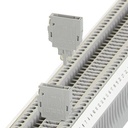 Borne interrumpible, tensión nominal: 400 V, corriente nominal: 20 A, tipo de conexión: Conexión por tornillo, sección: 0,14 mm² - 4 mm², AWG: 26 - 12, longitud: 57,8 mm, anchura: 5,2 mm, color: gris, montaje: NS 35/7,5, NS 35/15, tensión nominal: 400 V