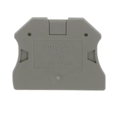Tapa final, longitud: 47 mm, anchura: 2,2 mm, altura: 39,8 mm, color: gris