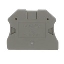 Tapa final, longitud: 47 mm, anchura: 2,2 mm, altura: 39,8 mm, color: gris