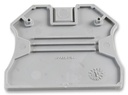 Tapa final, longitud: 47 mm, anchura: 2,2 mm, altura: 39,8 mm, color: gris