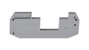 Tabique distanciador, longitud: 69,9 mm, anchura: 2,6 mm, altura: 33 mm, color: gris