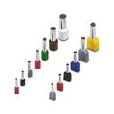 Puntera, longitud del manguito: 12 mm, longitud: 12 mm, color: plateado