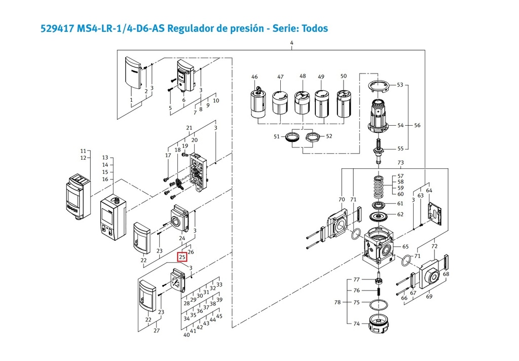 Modulo adaptador MS4/6-A4.ERS