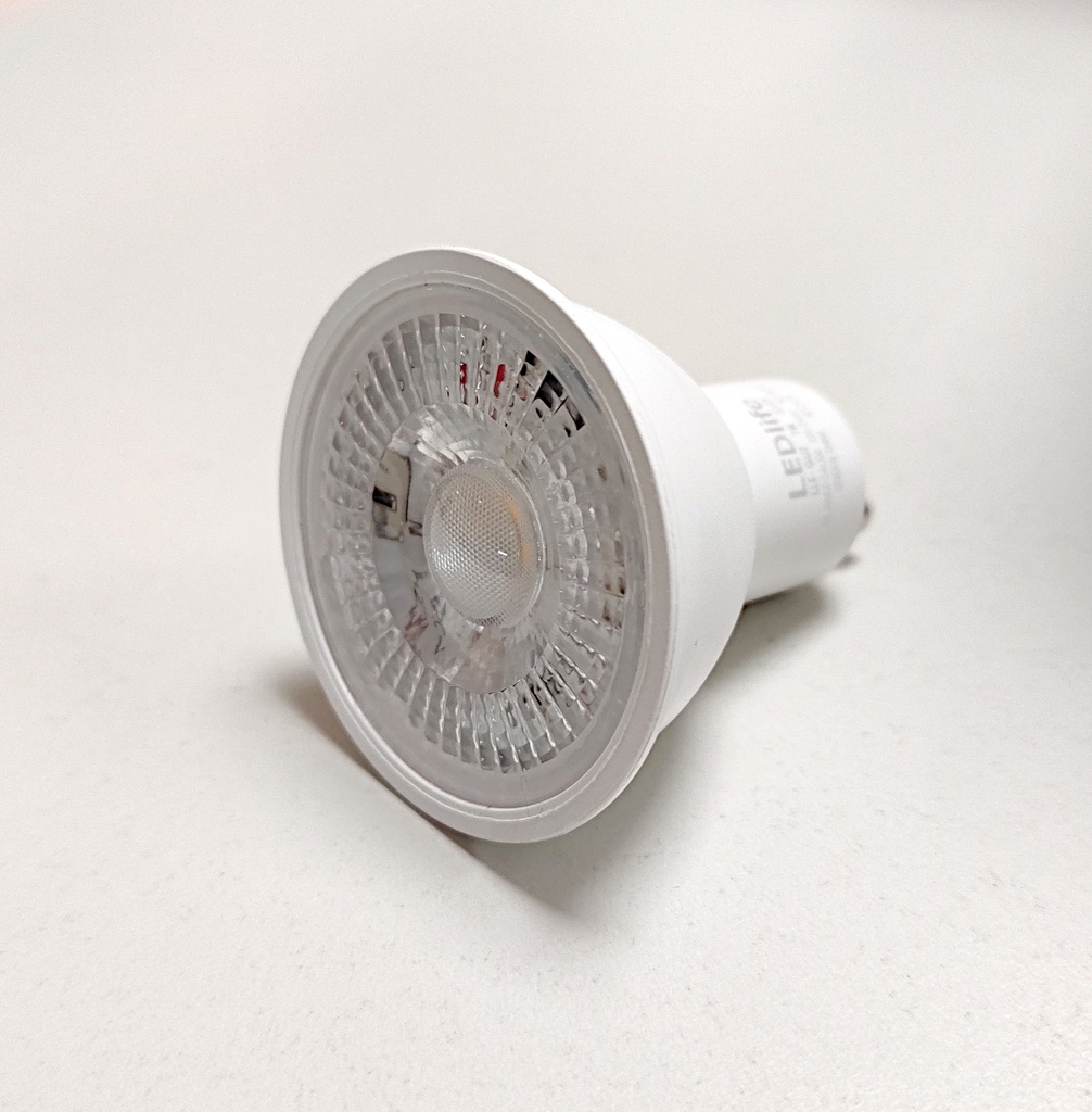 Pack x10 Dicroicas Luz Cálida GU10 7w 3.000 K Ledlife