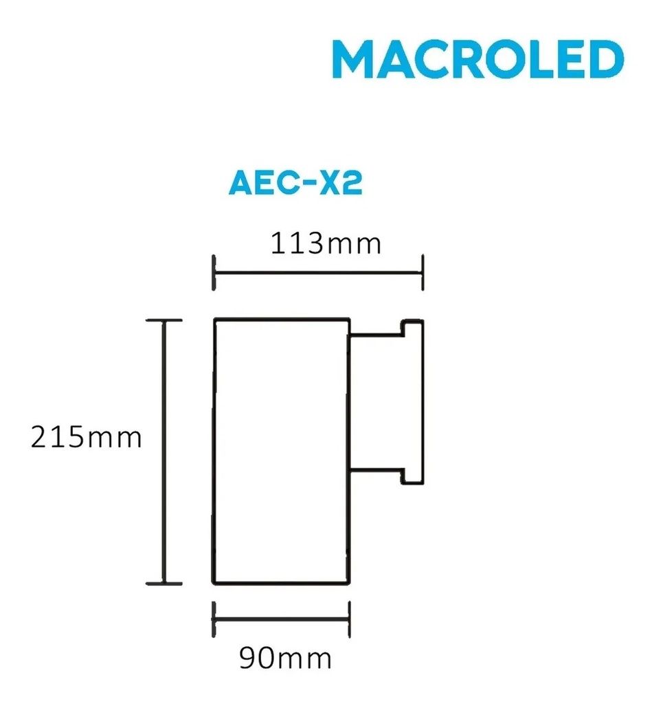 ARTEFACTO DE APLICAR EXTERIOR CUADRADO, COLOR BLANCO, BIDIRECCIONAL, IP54, AC100240V, GU10, 9W MAX