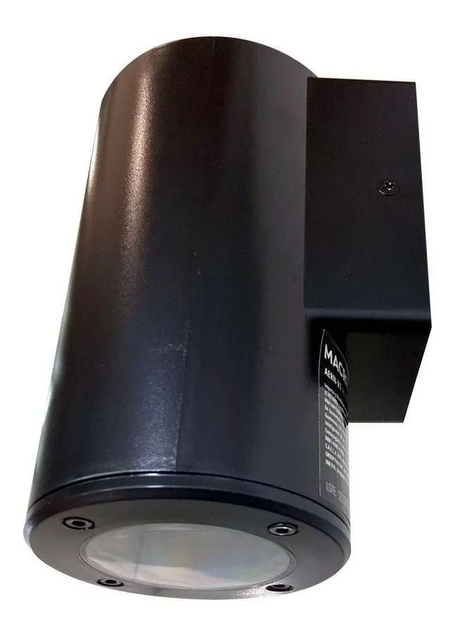 ARTEFACTO DE APLICAR EXTERIOR REDONDO, COLOR NEGRO, UNIDIRECCIONAL, IP54, AC100240V, GU10, 9W MAX
