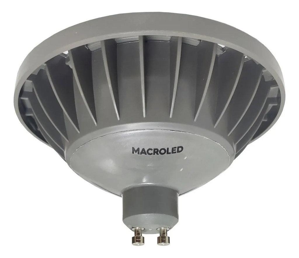 AR111 MACROLED ECO GRIS 11W GU10 AC100-240V CALIDO 3000K 25º