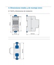 RELÉ ELECTRÓNICO CHINT: timer programable semanal 16 programas  t: 1 seg-168 h-220VCA