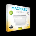 PANEL FLAT CUADRADO MACROLED 24W AC85-265V CALIDO 3000K