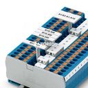 Índice para señalización de grupos, encajable en el centro del borne para bornes de conexión por tornillo, de resorte y de conexión rápida, rotulable con tiras de rotulación ESL 26 x 6 mm o EST 25 x 6 mm, en el pie de encaje con tira Zack, longitud: 29 mm