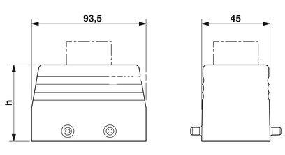 Caja p-electron; Carcasa aerea p-brid long 76