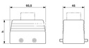 Caja p-electron; Carcasa aerea p-brid long 76