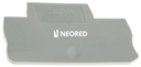 Tapa final, longitud: 67,5 mm, anchura: 2,2 mm, altura: 47,5 mm, color: gris
